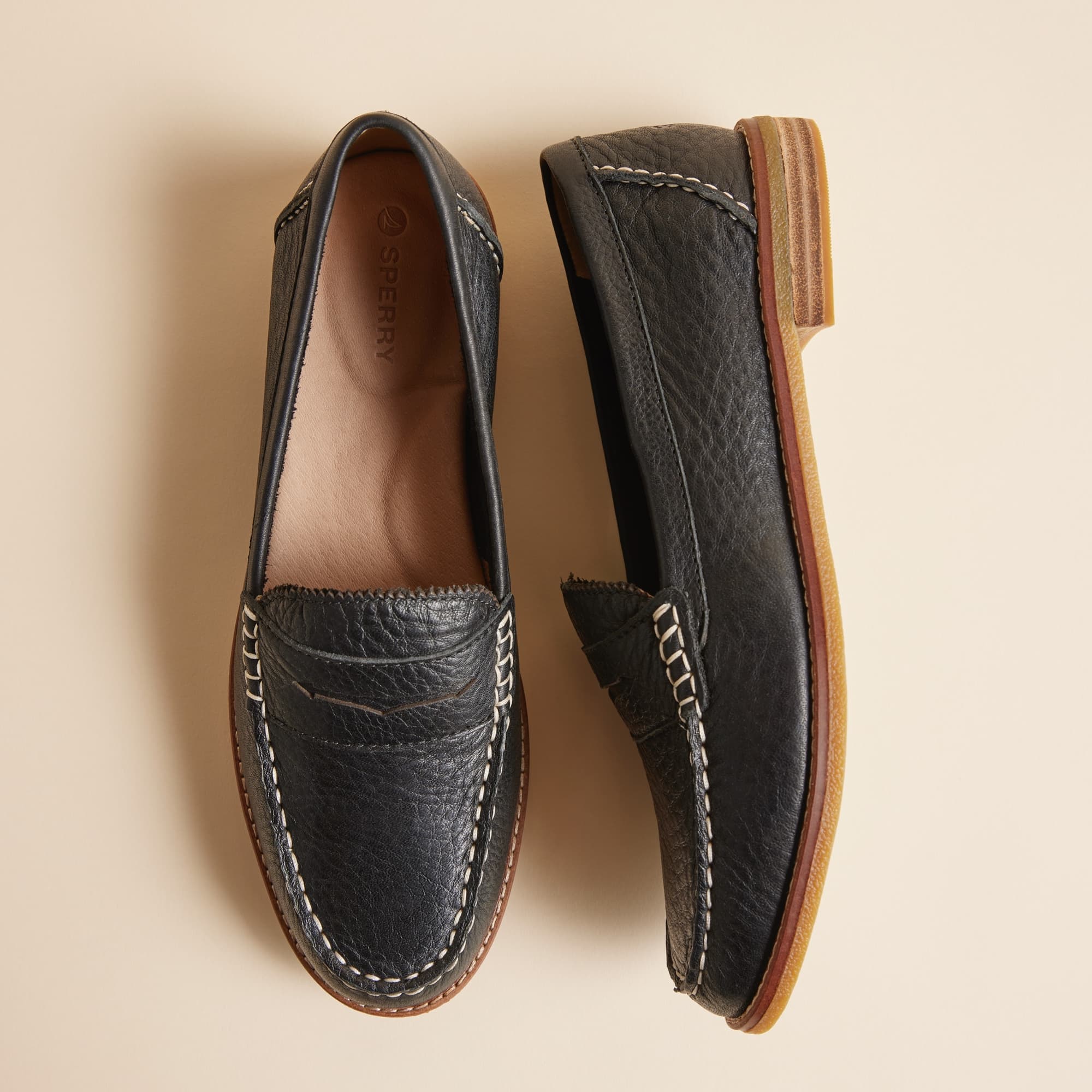 Seaport Penny Leather Loafer Black - Image 2
