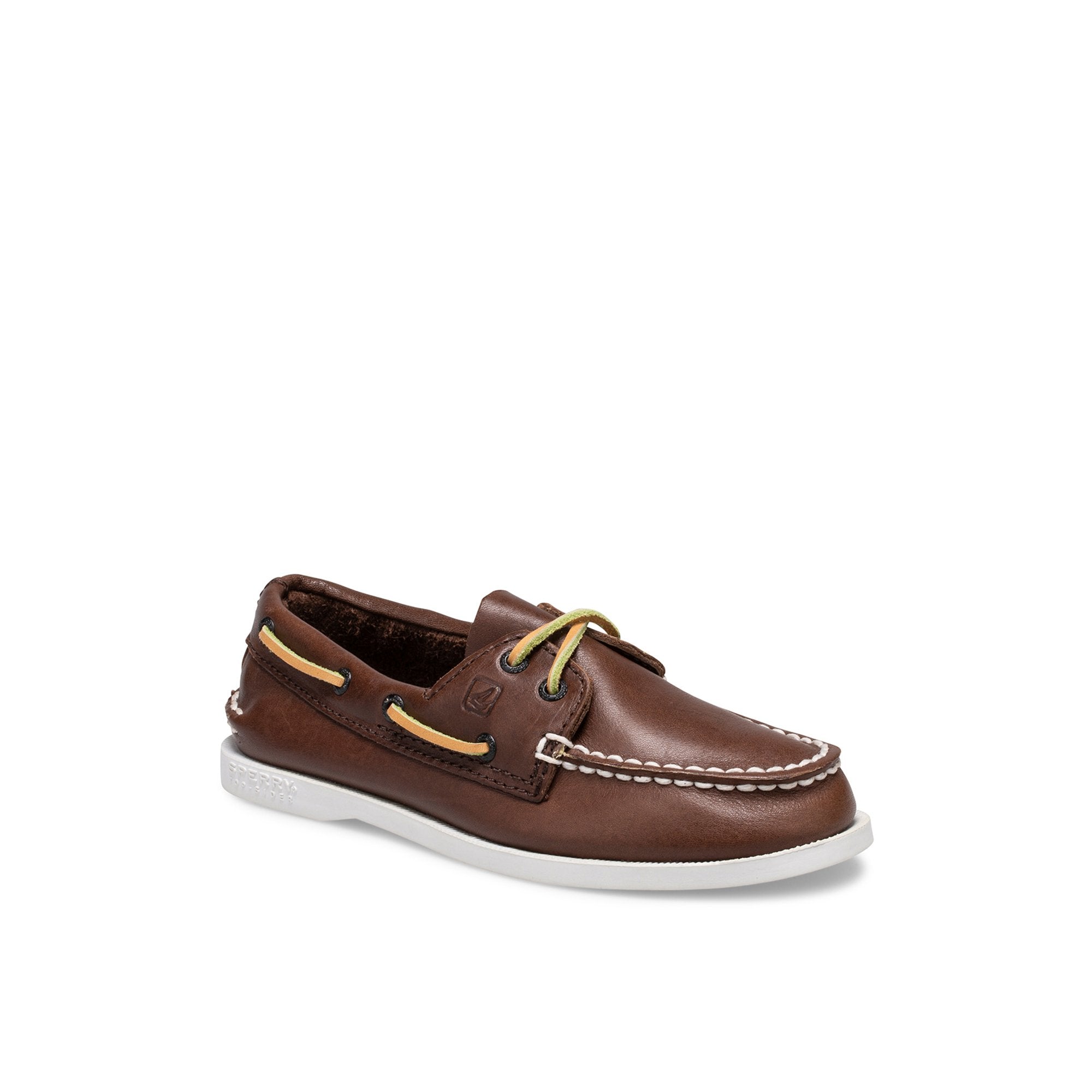 Aokleather Brown Kids Boat Shoes - Image 3