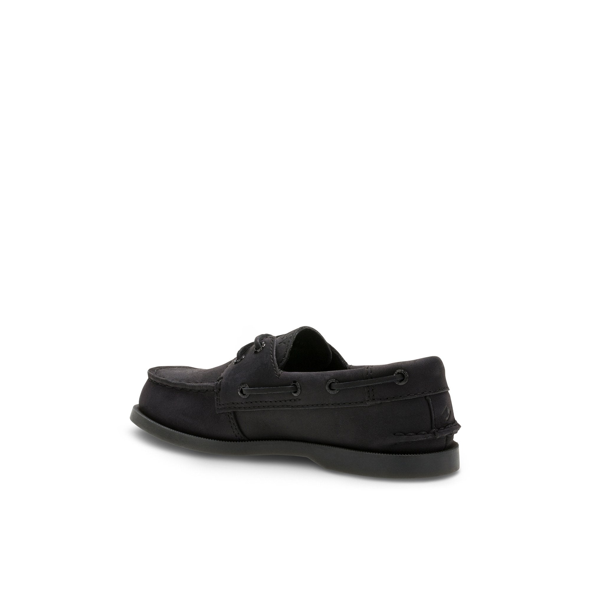 Aokleather Black Kids Boat Shoes - Image 2
