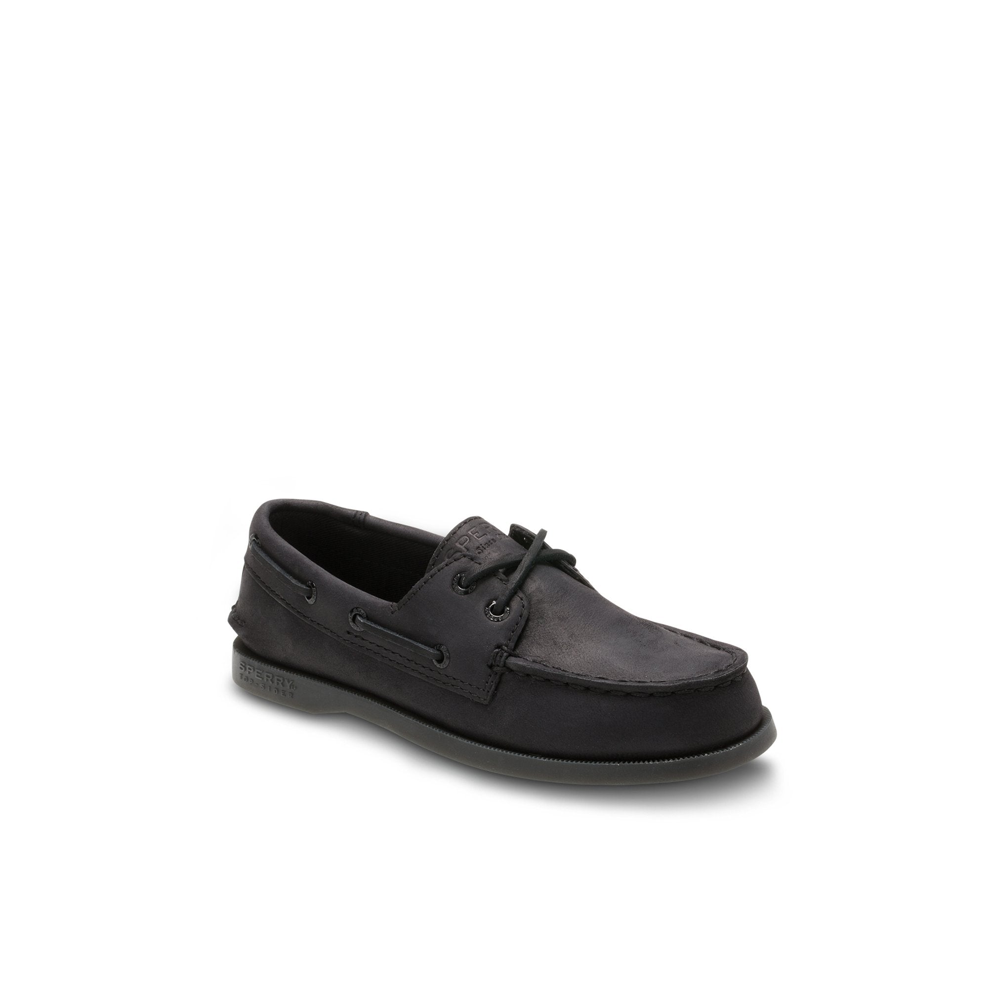 Aokleather Black Kids Boat Shoes - Image 3