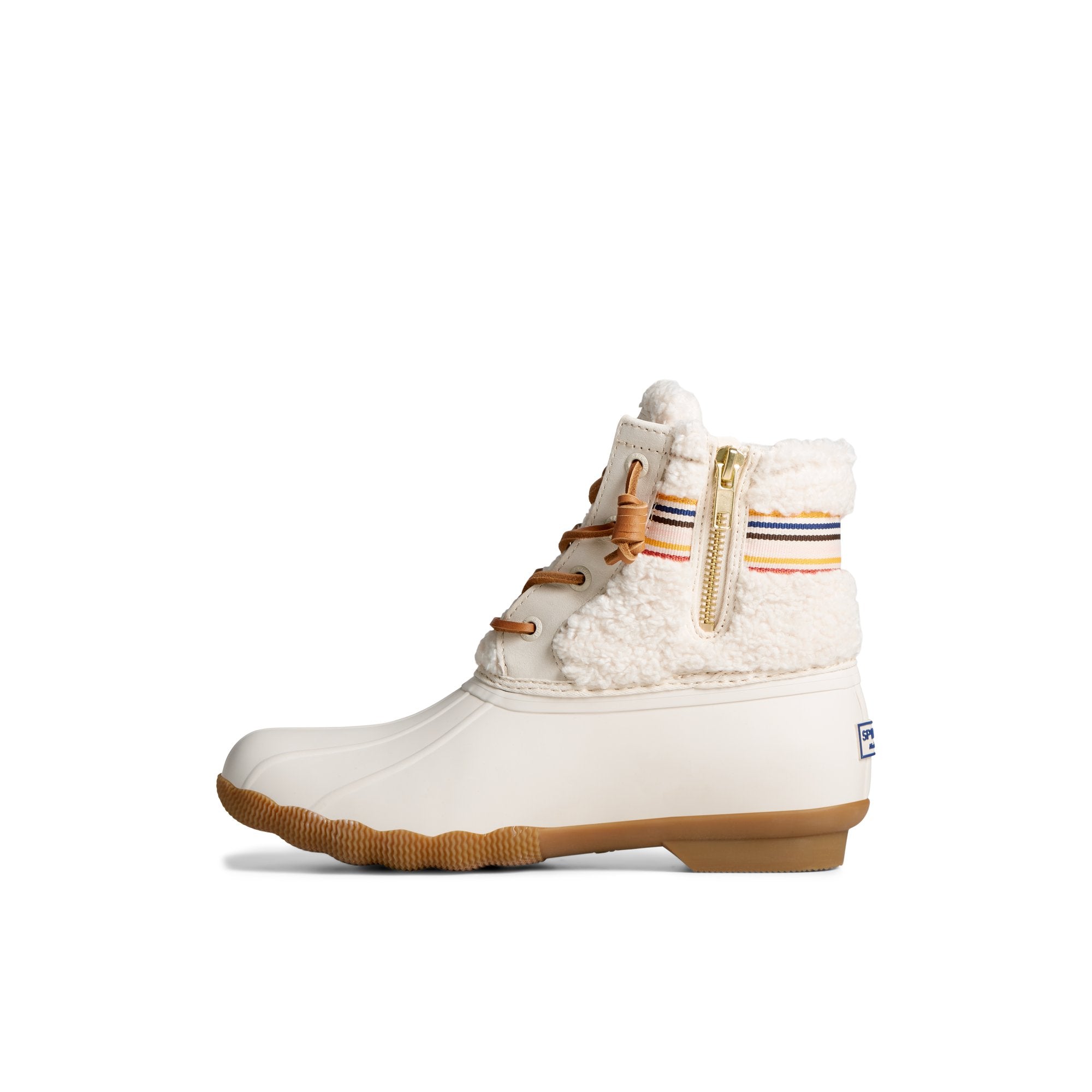 Saltwater™ Rainbow Sherpa Duck Boot Bone - Image 2