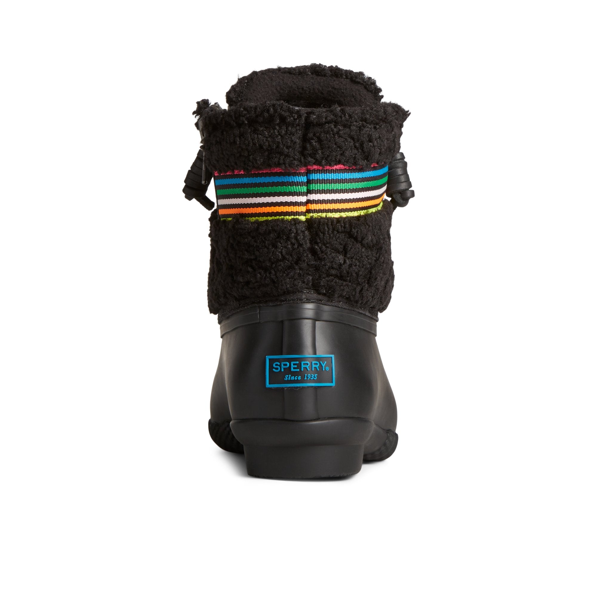 Saltwater™ Rainbow Sherpa Duck Boot Black - Image 4