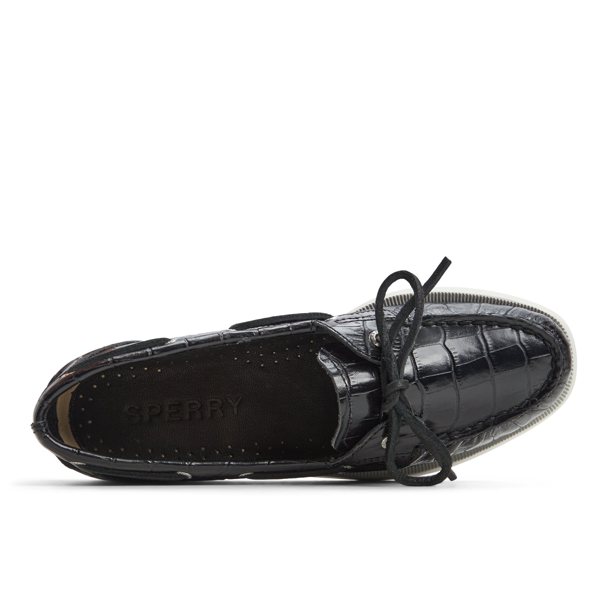 Authentic Original™ 1 Eye Boat Shoe Black Women's Leather - Image 6