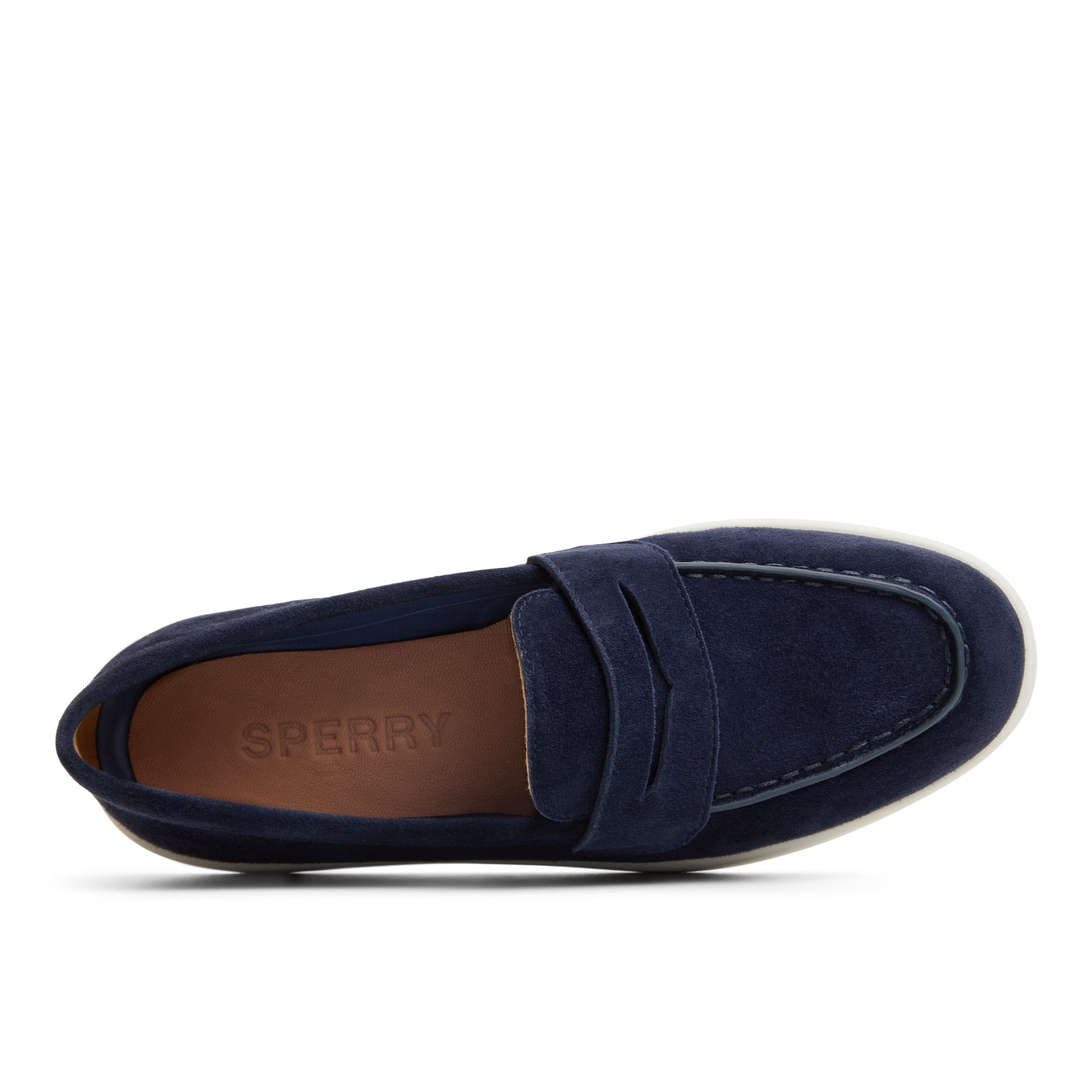 Wedge Cupsole Penny Ladies Navy - Image 6