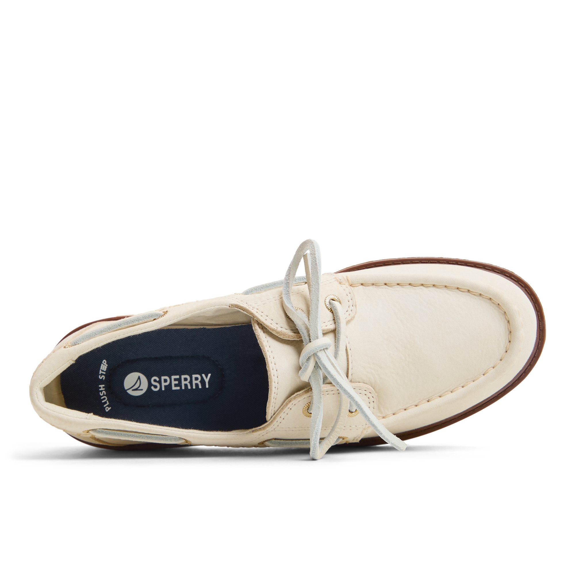 Wells boat Cream Women's Leather - Image 6