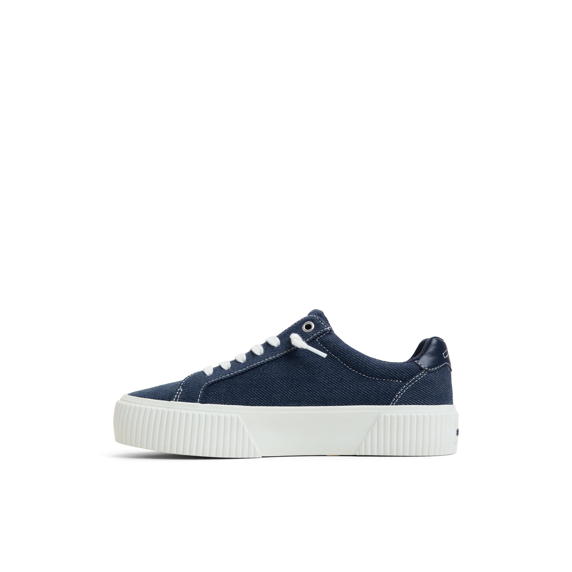 Bermuda Lace to Toe Platform Sneakers Navy - Image 2