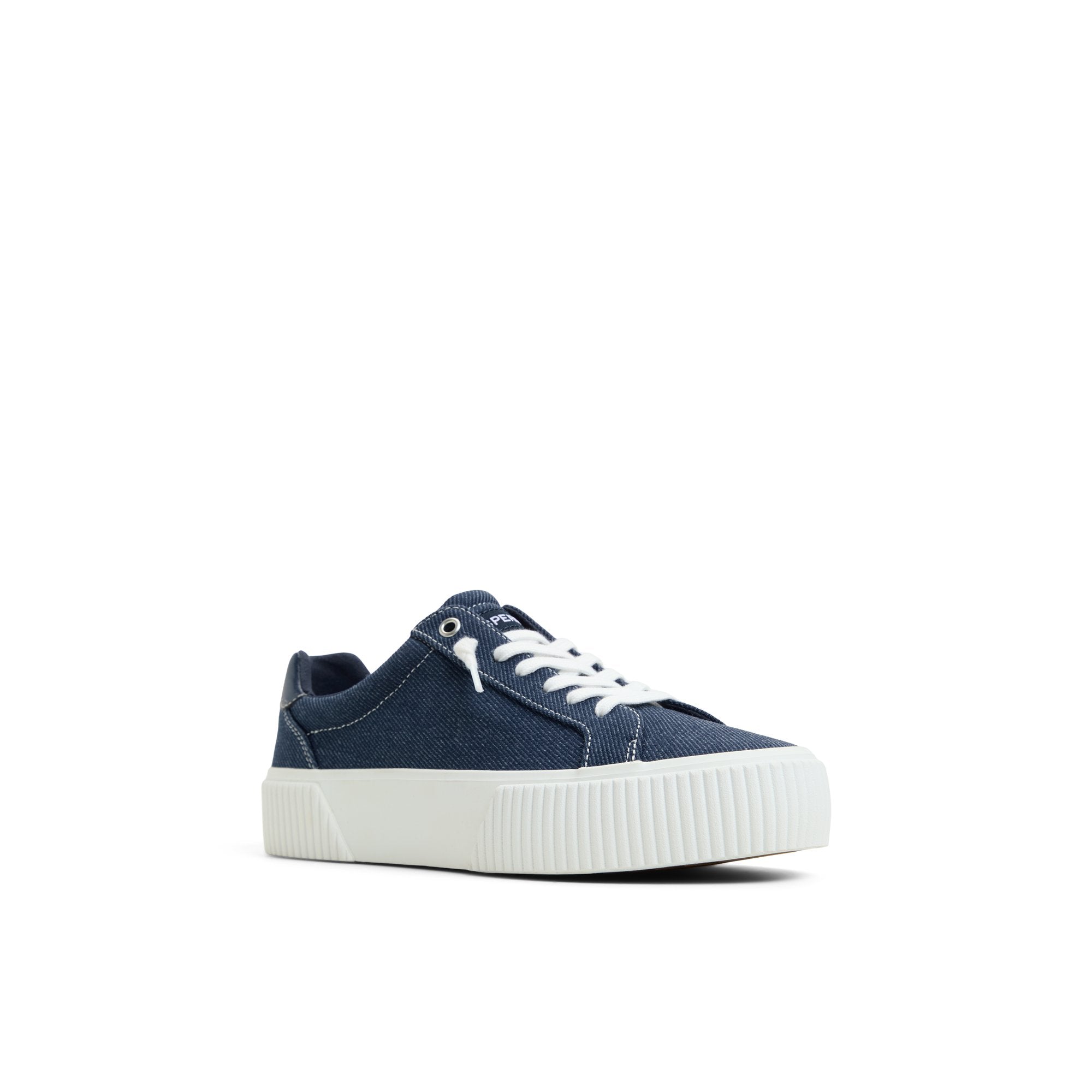 Bermuda Lace to Toe Platform Sneakers Navy - Image 3