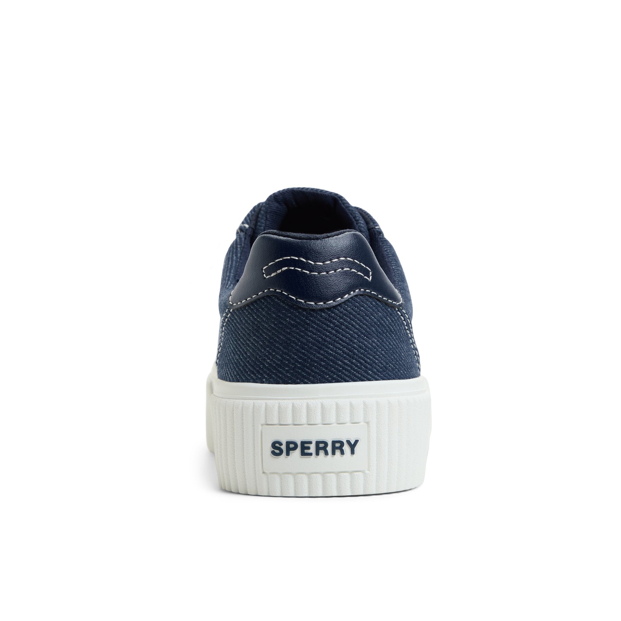 Bermuda Lace to Toe Platform Sneakers Navy - Image 4