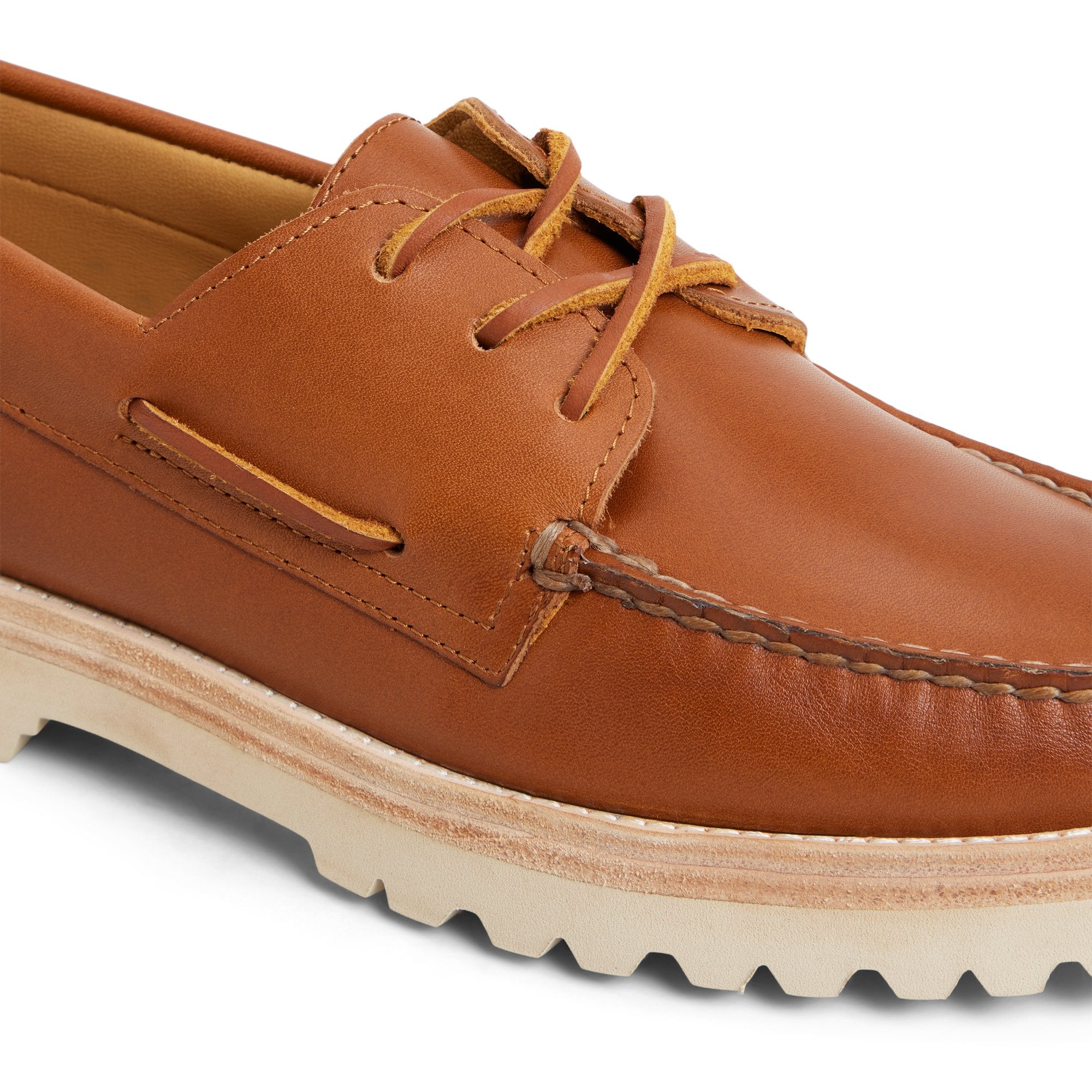Authentic Original™ 2-Eye Lug Boat Shoe Tan - Image 7