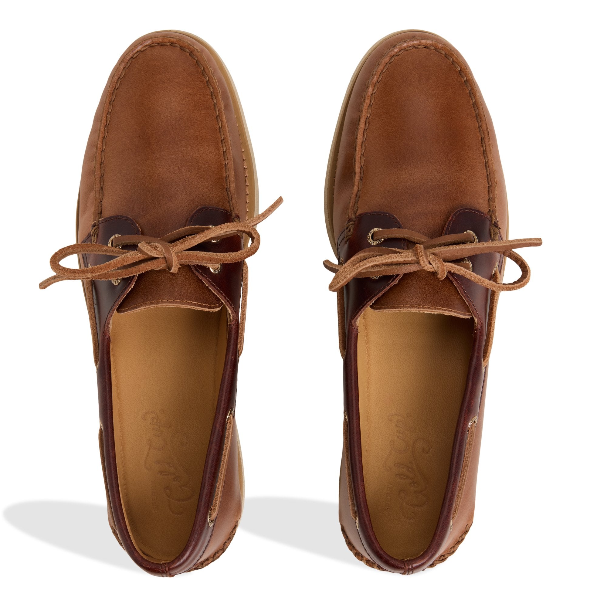 Gold Authentic Original™ 2-Eye Lite Boat Shoe Tan Combo Men's Leather - Image 7