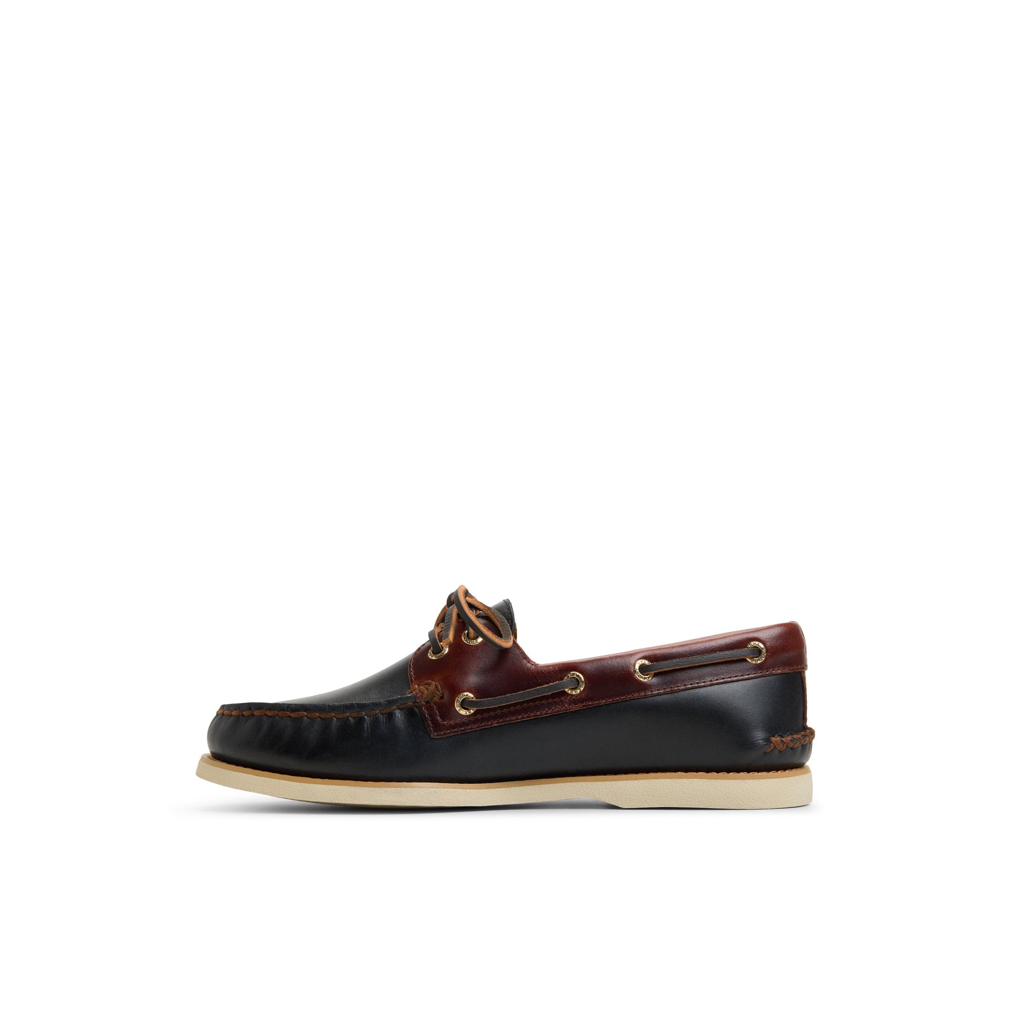Gold Authentic Original™ 2-Eye Lite Boat Shoe Black Combo Men's Leather - Image 3