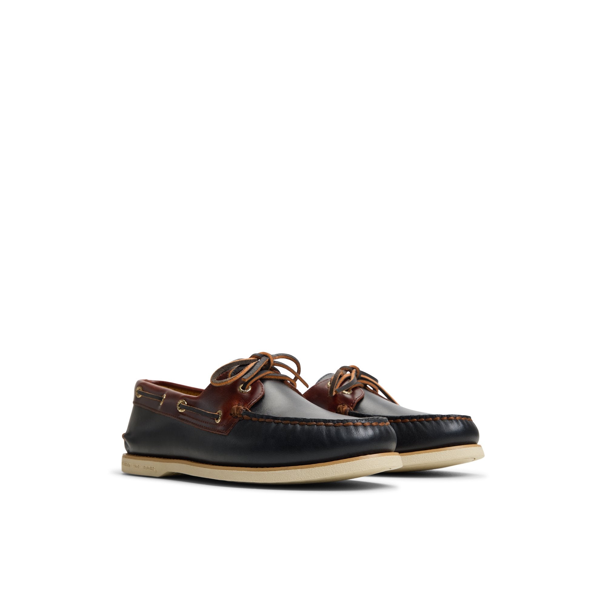 Gold Authentic Original™ 2-Eye Lite Boat Shoe Black Combo Men's Leather - Image 4