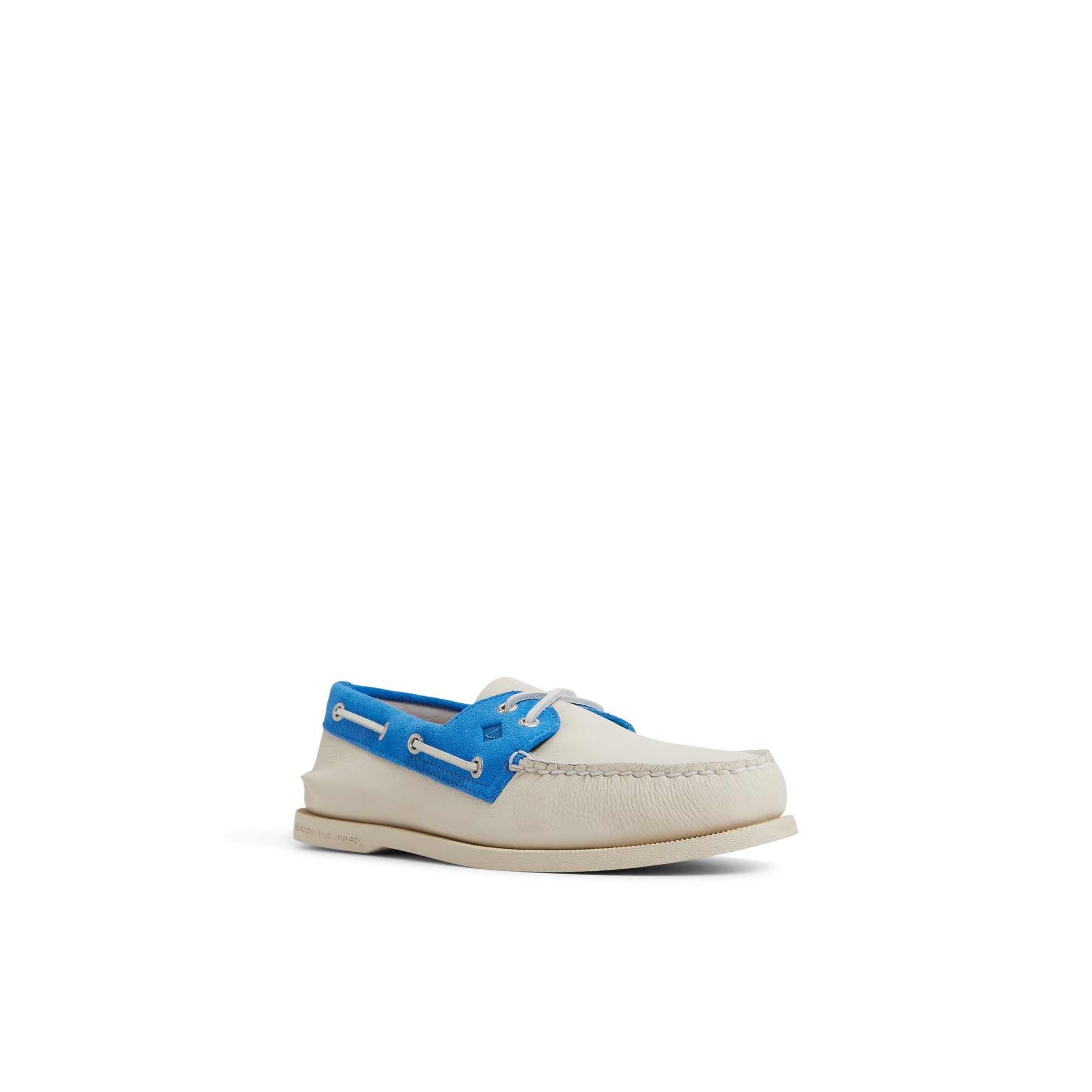 Authentic Original™ 2-Eye Boat Shoe White Blue - Image 4