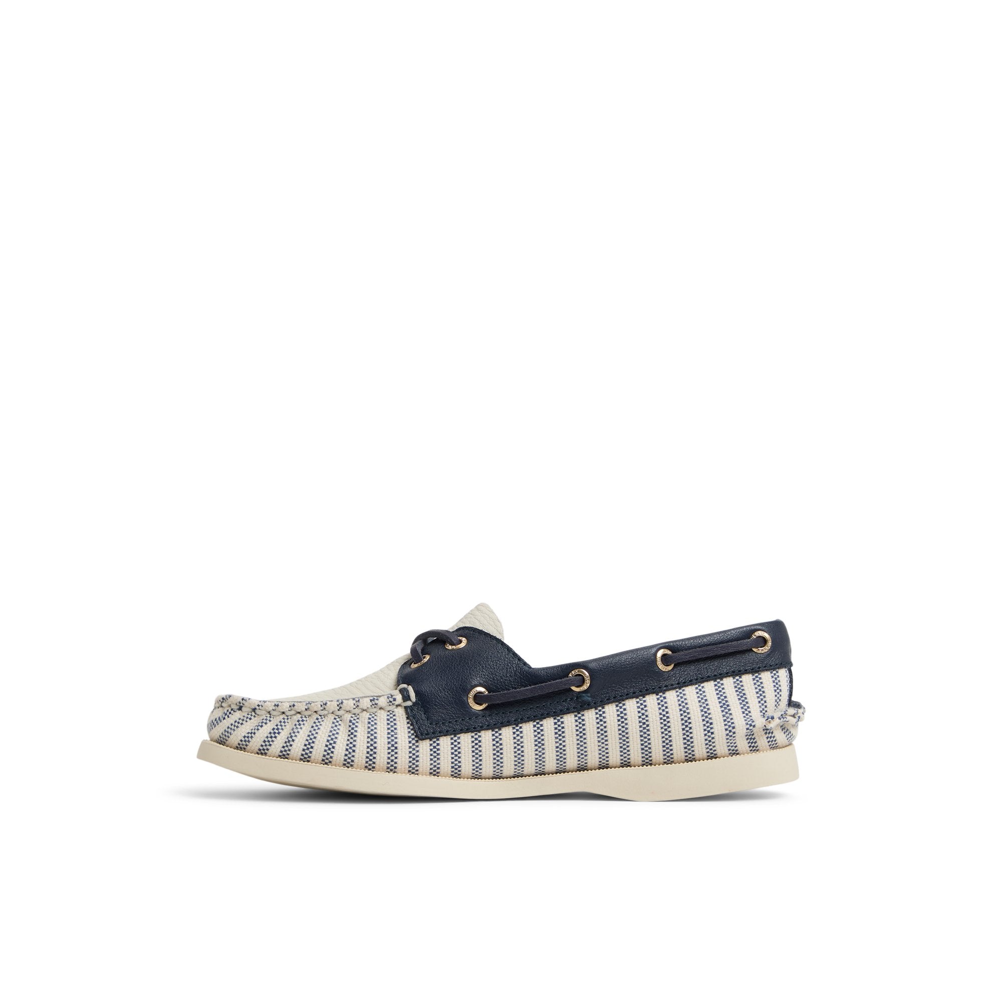 Authentic Original™ 2 Eye Boat Shoe White/Navy Women's Women - Image 3