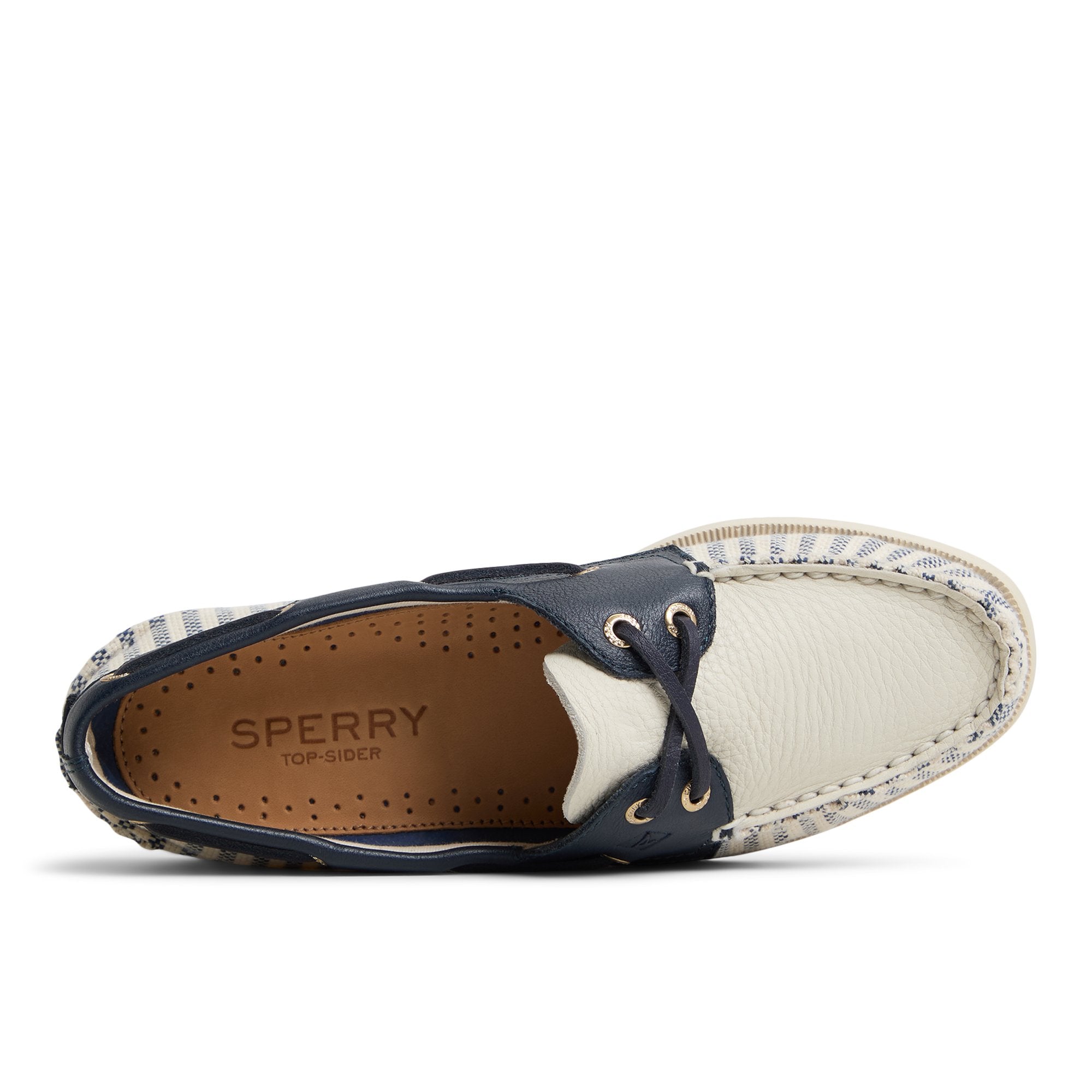 Authentic Original™ 2 Eye Boat Shoe White/Navy Women's Women - Image 7