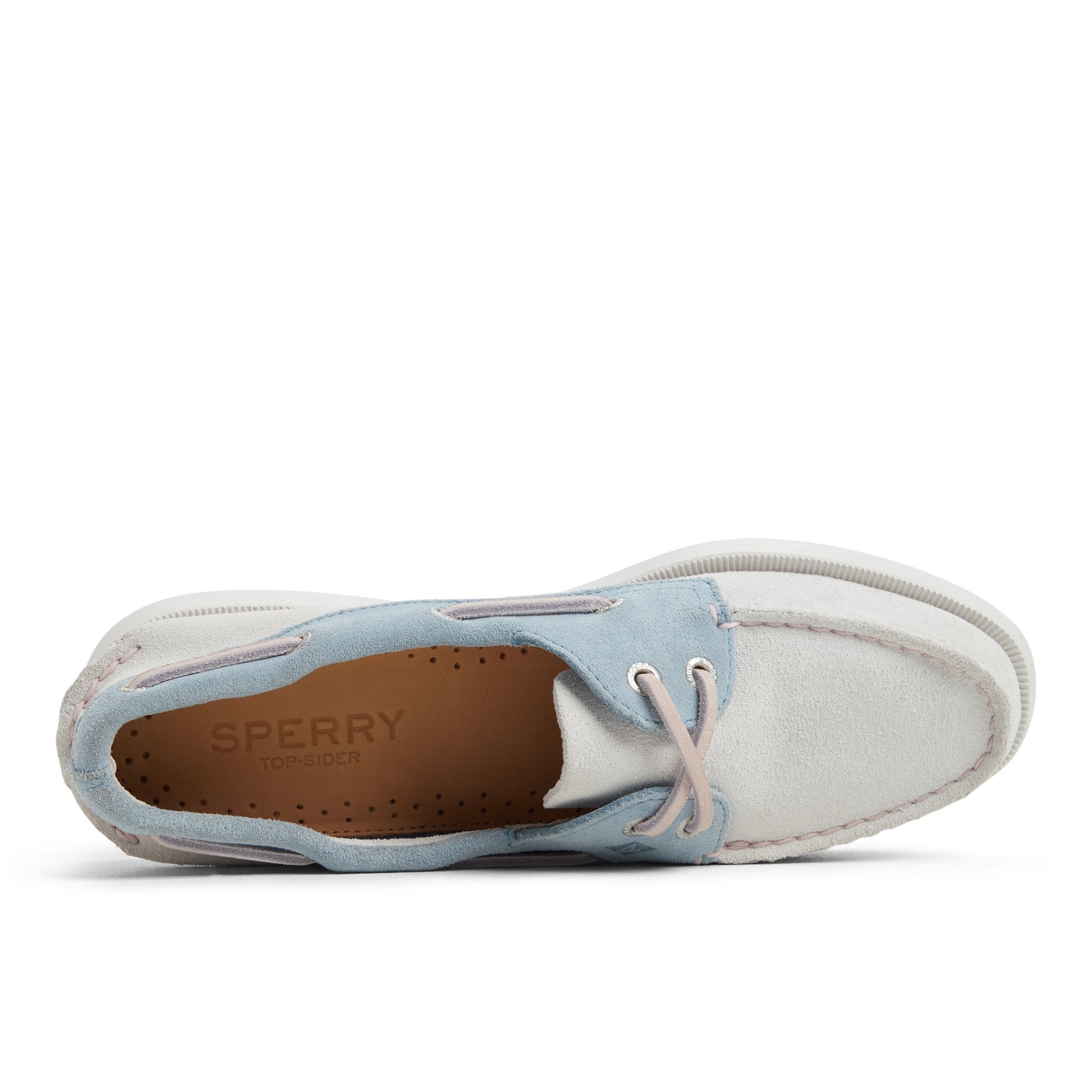 Authentic Original™ 2 Eye Boat Shoe White/Blue Women's Women - Image 7
