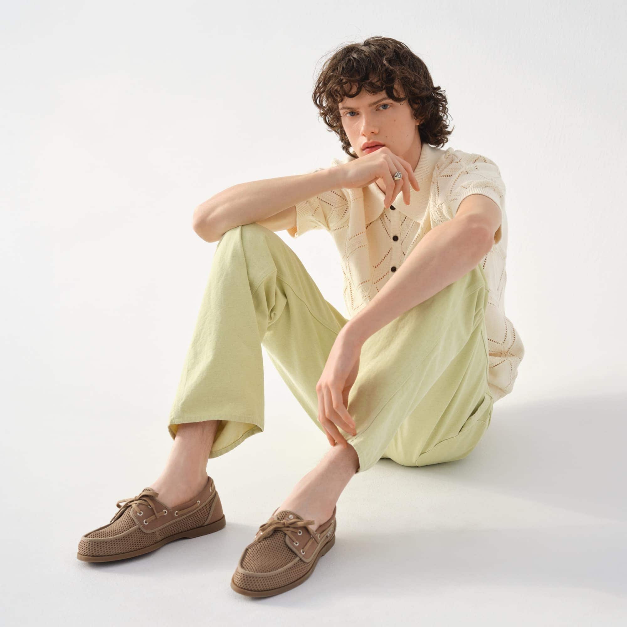 Helmsman Boat Shoe Taupe - Image 2