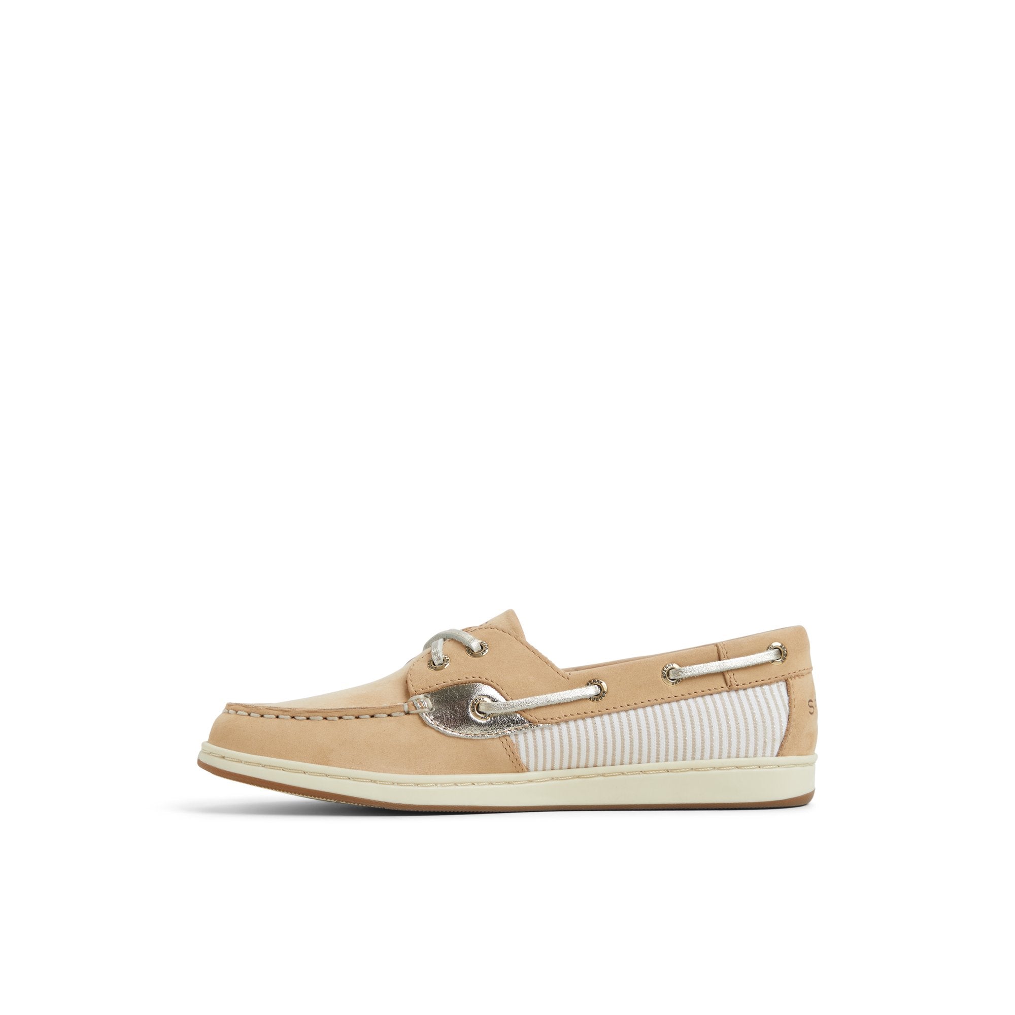 Coastfish 2 Eye Boat Shoe Linen Multi - Image 2