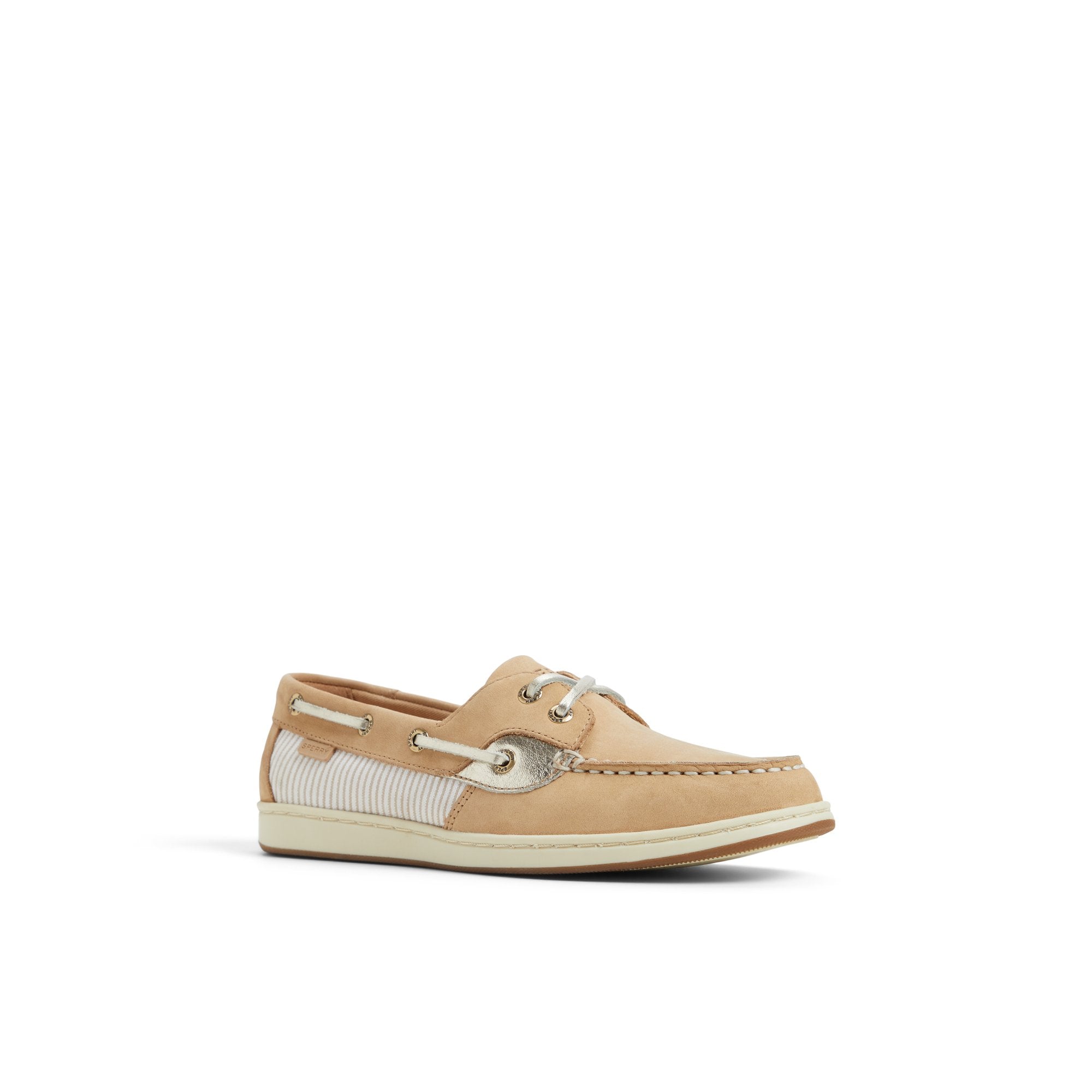 Coastfish 2 Eye Boat Shoe Linen Multi - Image 3