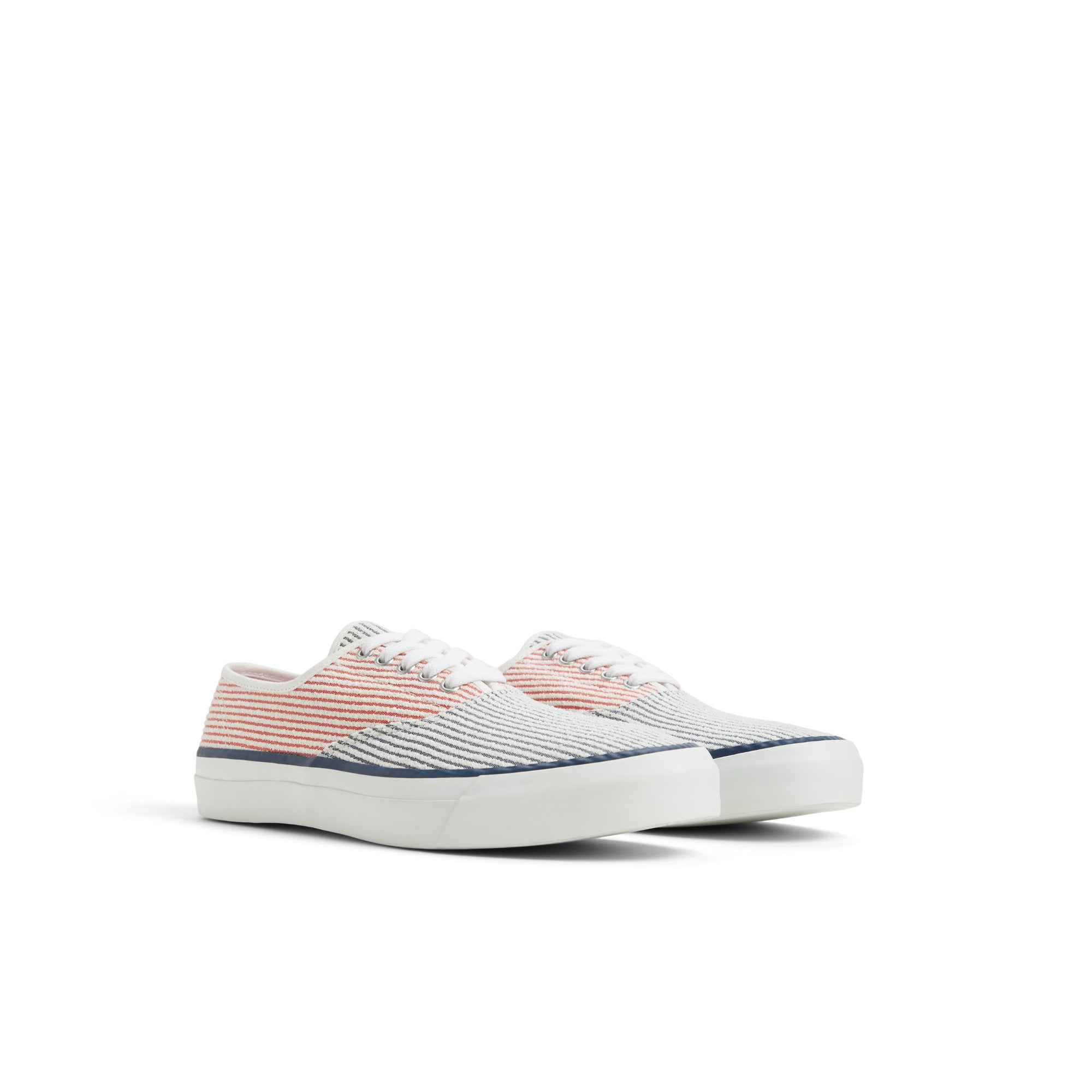 Striped cvo Navy/Red Men's Sneakers - Image 4