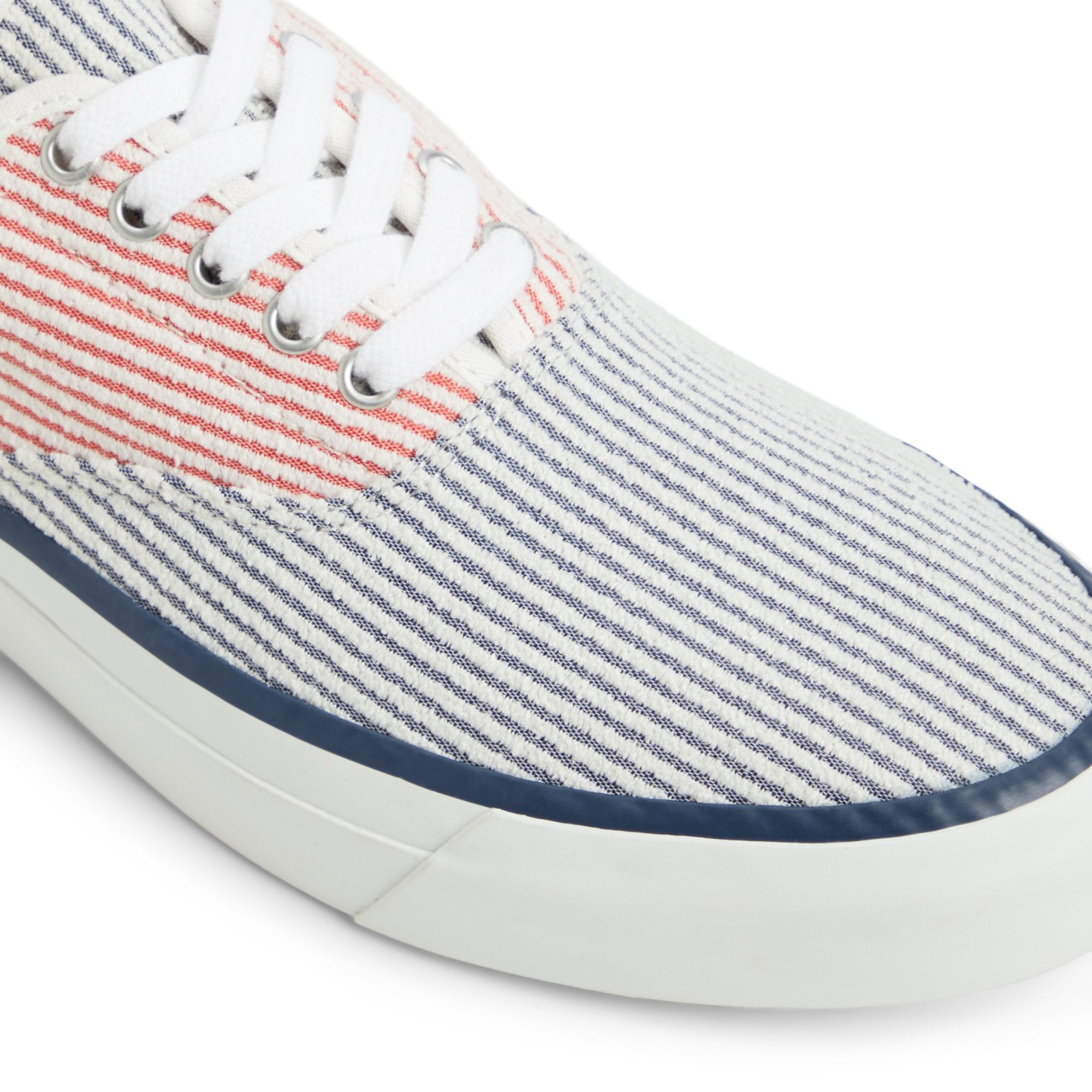 Striped cvo Navy/Red Men's Sneakers - Image 8