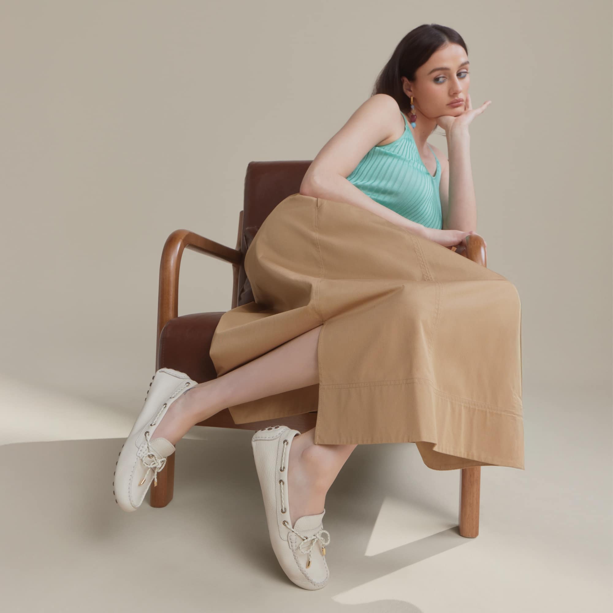 Gold Cup™ Driver Loafer - Cream - Image 2