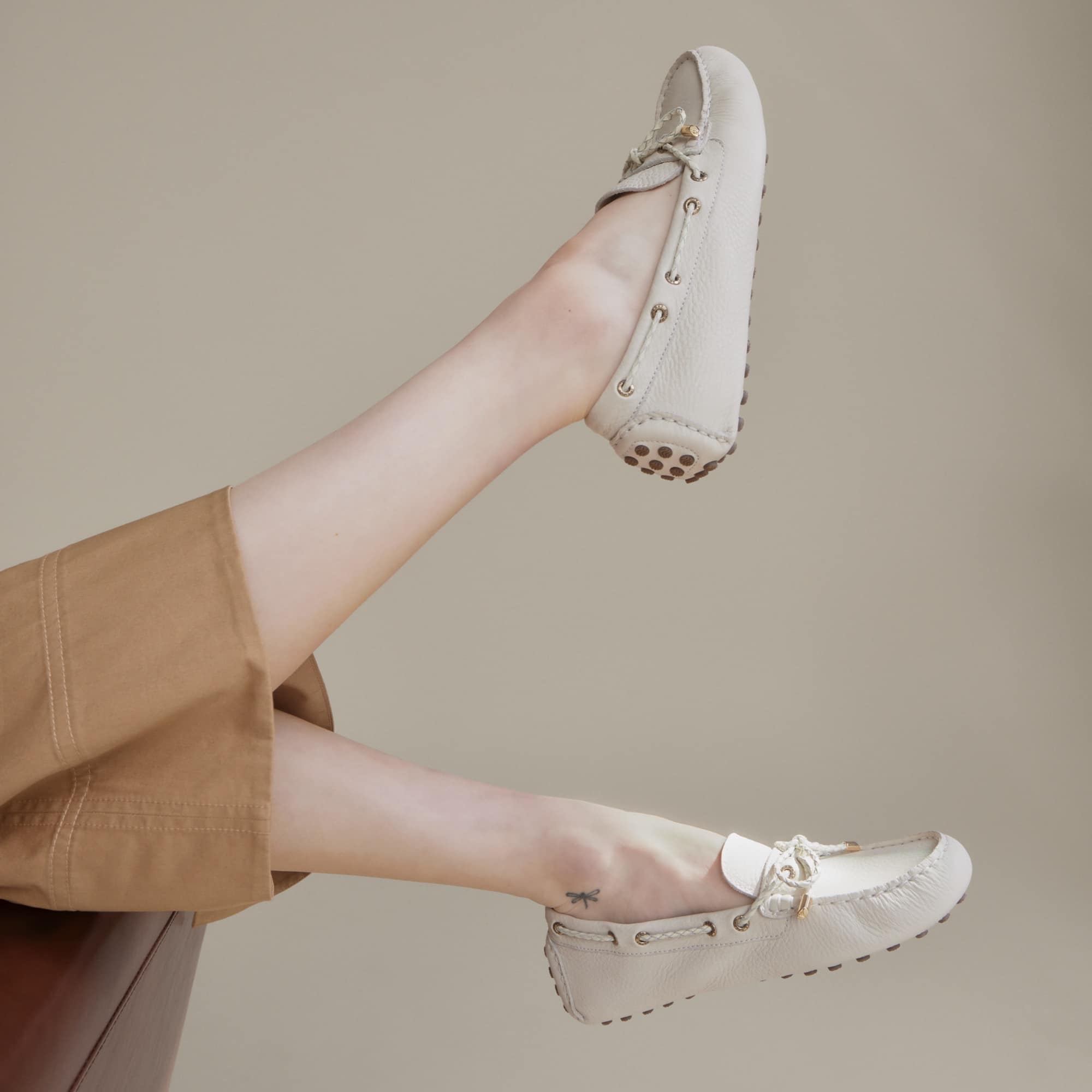 Gold Cup™ Driver Loafer - Cream - Image 9