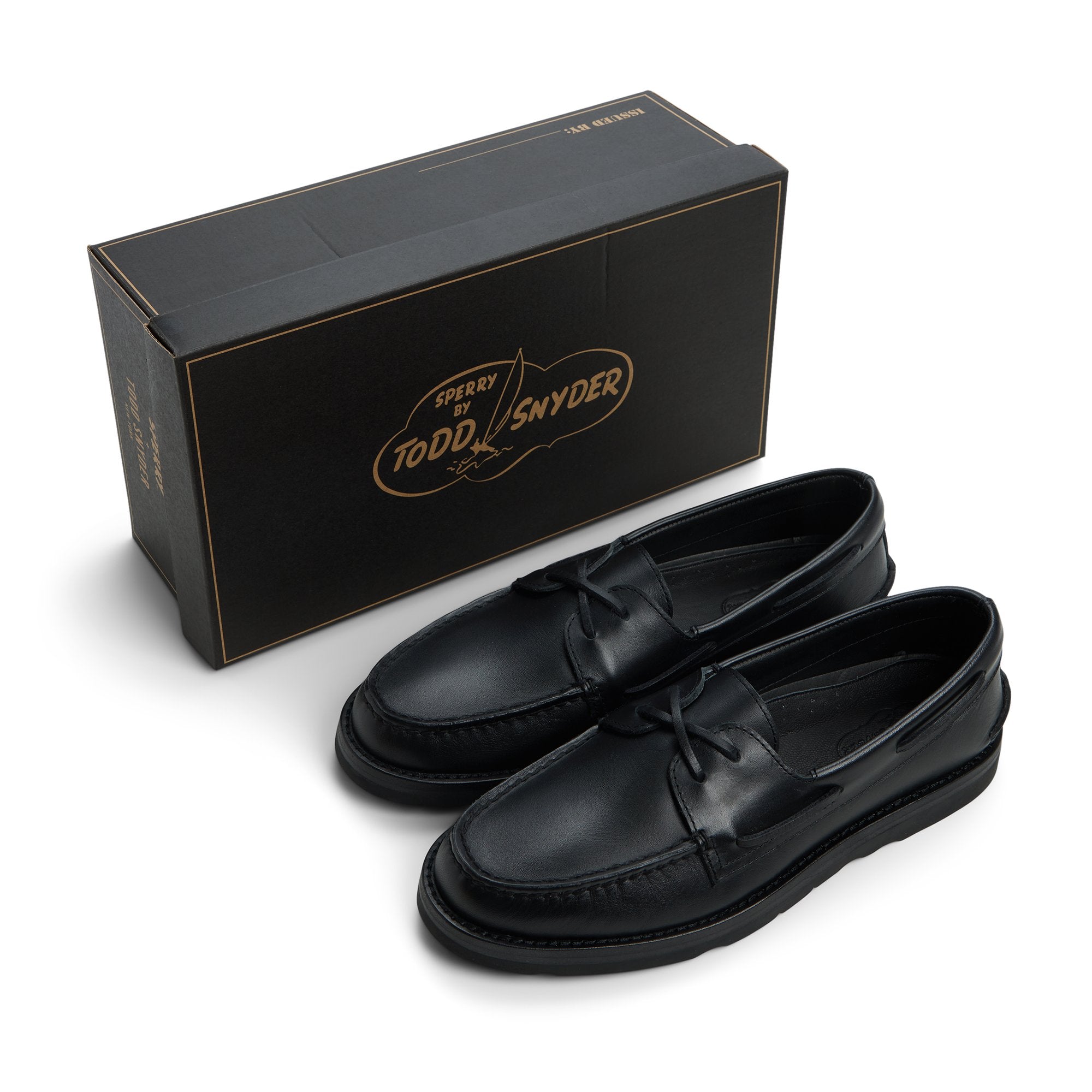 Sperry x Todd Snyder Vachetta Leather Boat Shoe Black - Image 7
