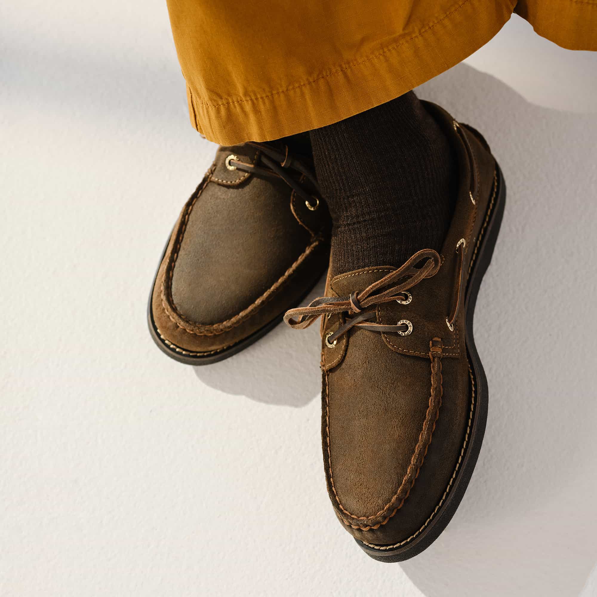 Gold Cup™ Authentic Original™ 2-Eye Boat Shoe Khaki - Image 9