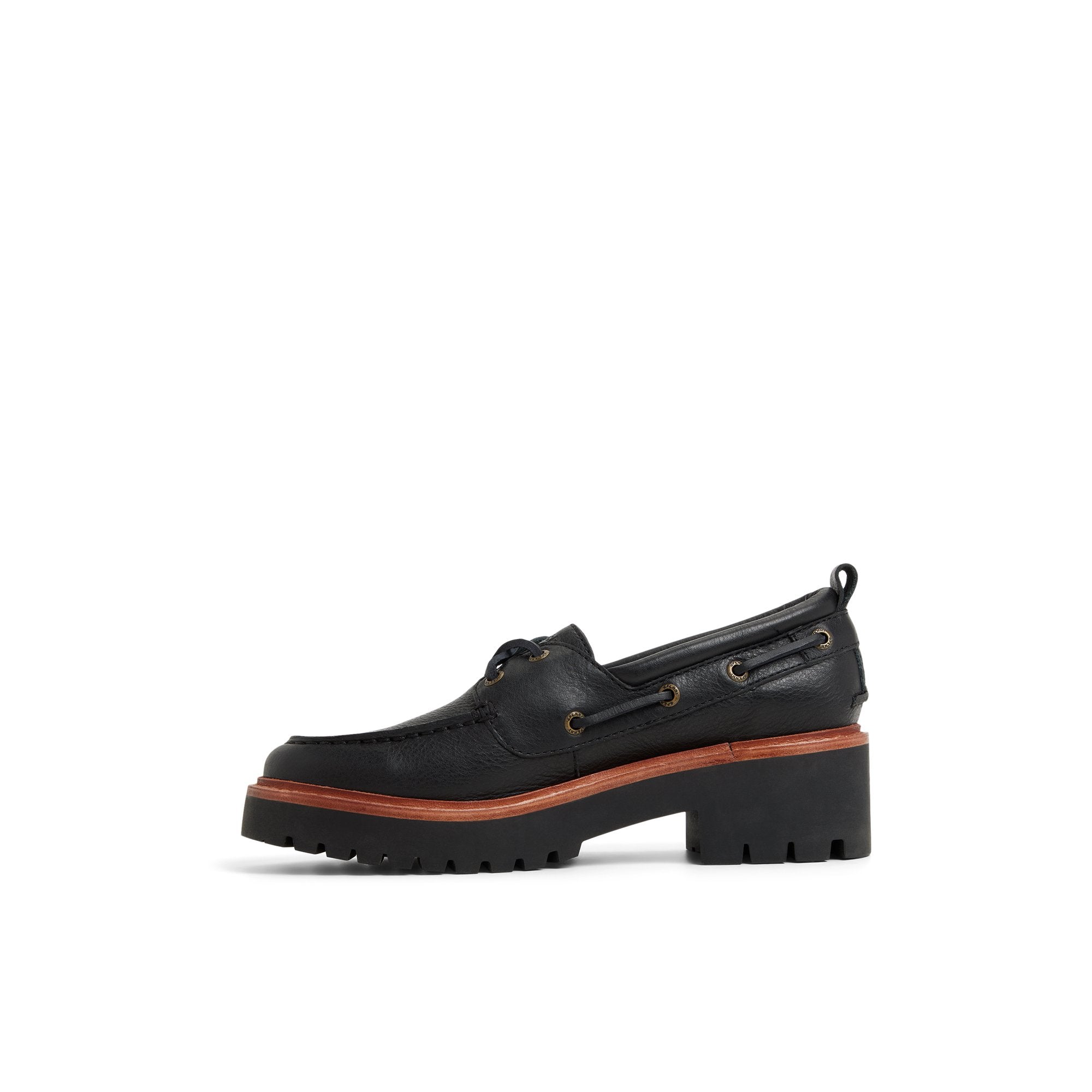 Authentic Original™ Lug 2-Eye Boat Shoe Black - Image 2