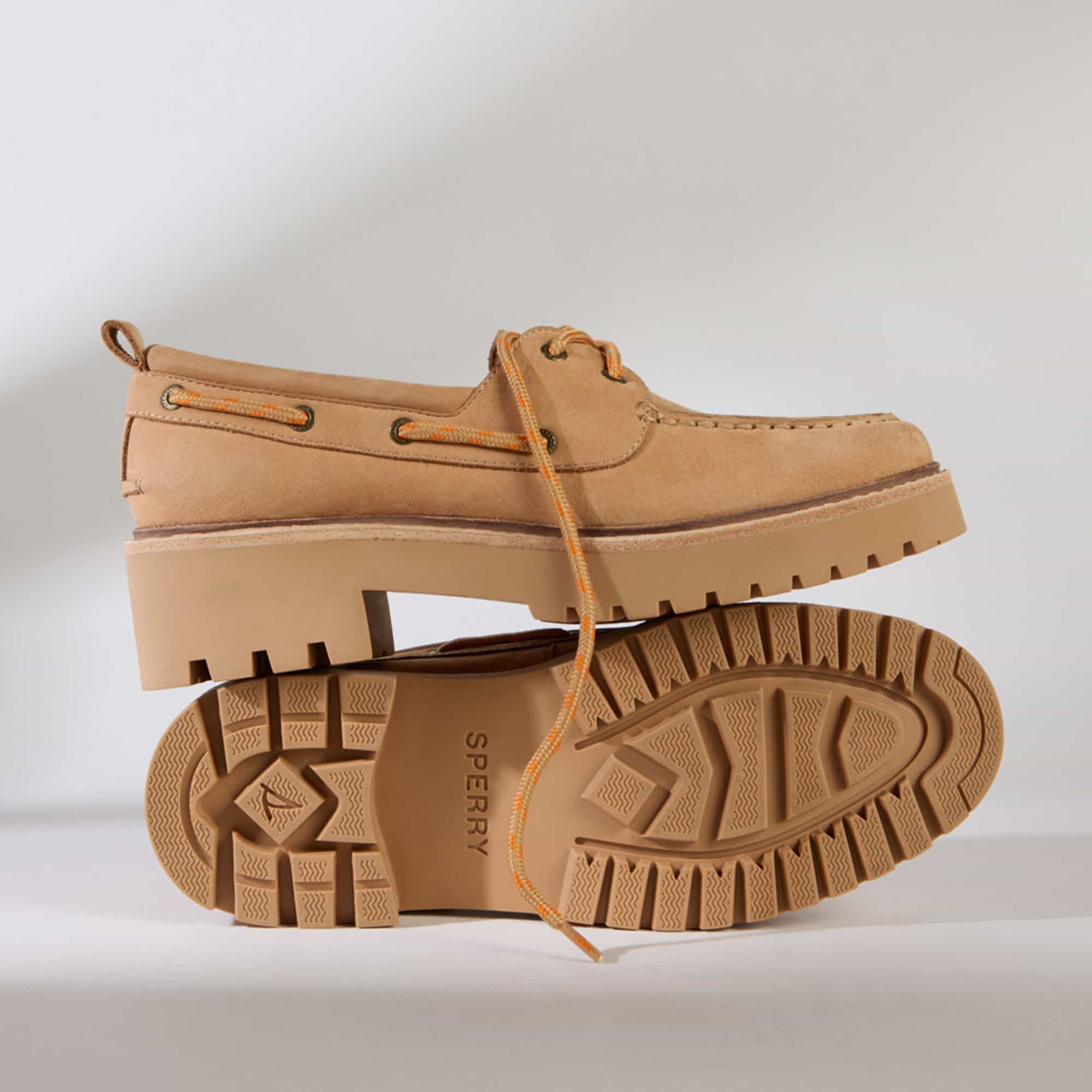 Authentic Original™ Lug 2-Eye Boat Shoe Tan 14087127 - Image 8