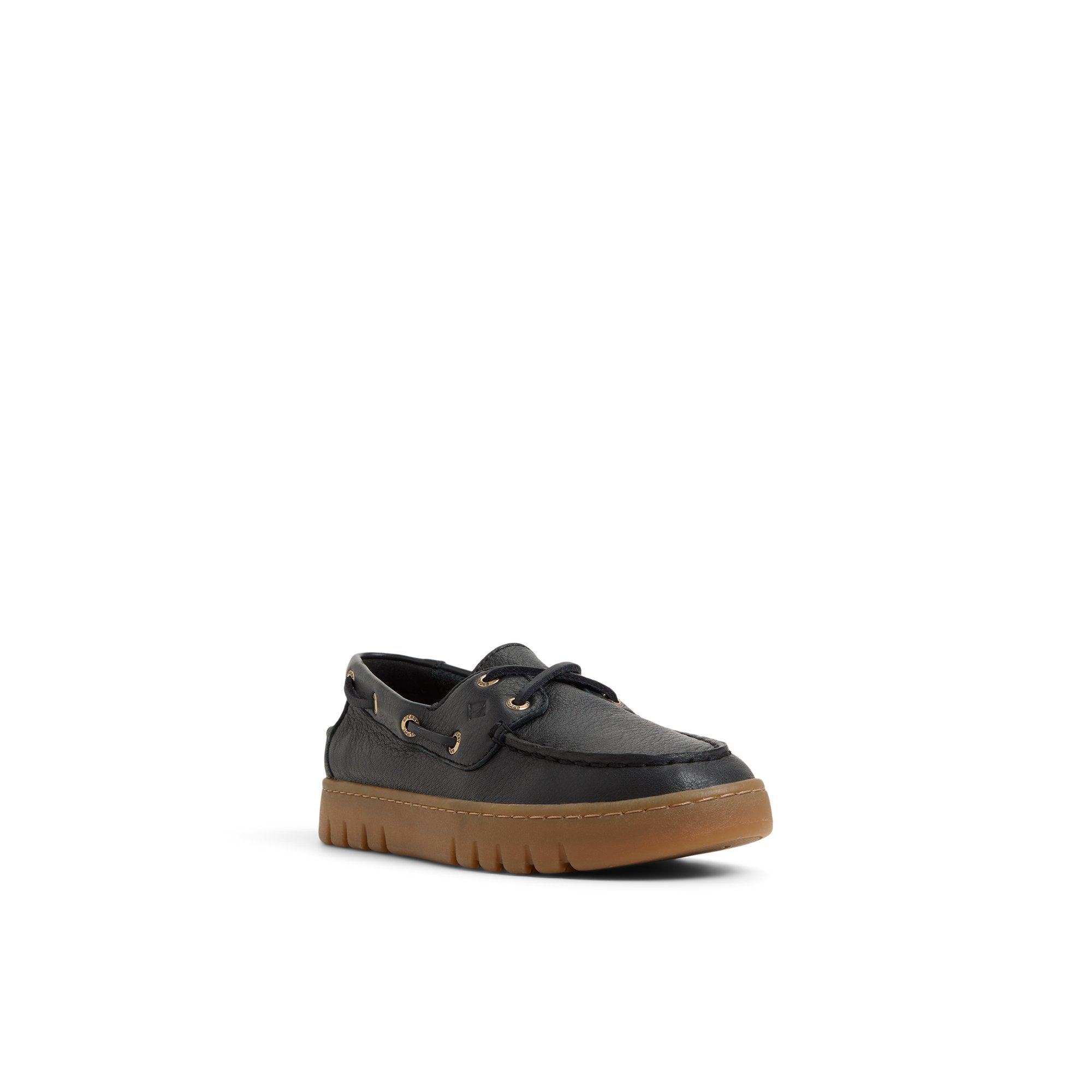 Keely Boat Shoe Black - Image 3