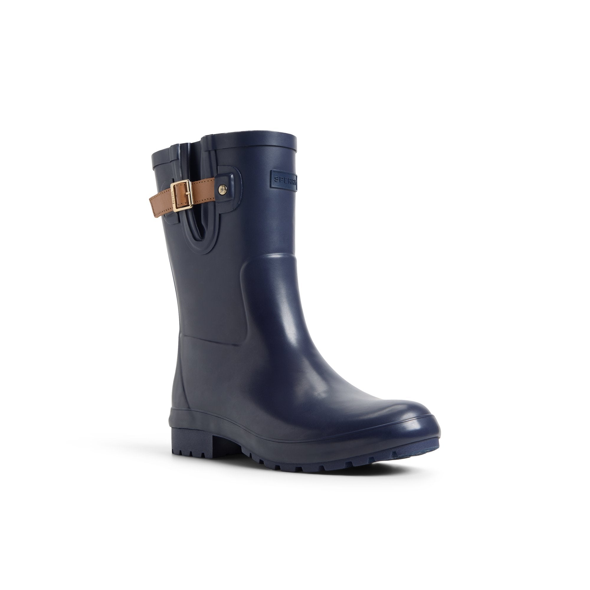 Drizzle Mid Calf Rain Boot Navy - Image 3