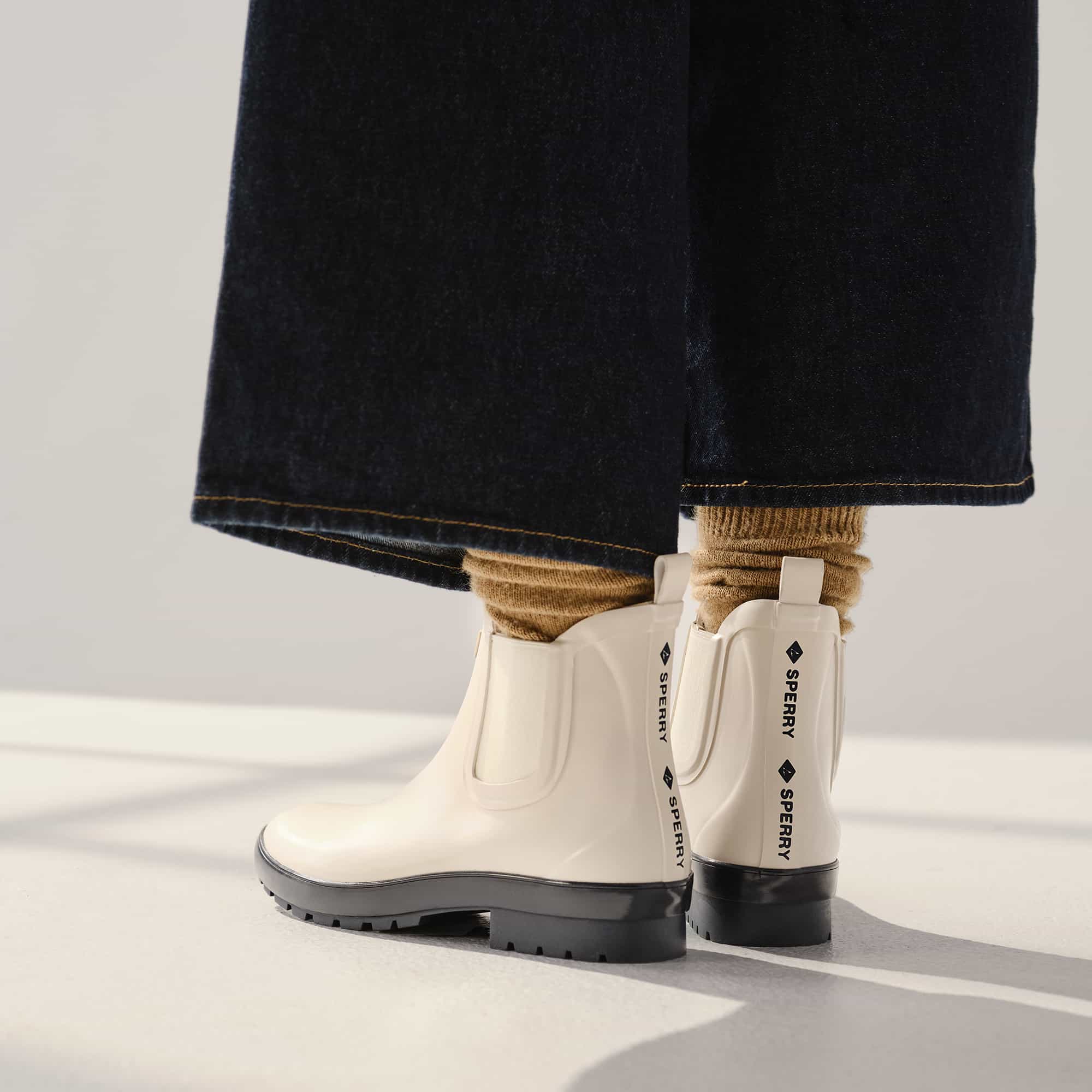 Drizzle Chelsea Rain Boot Cream - Image 8