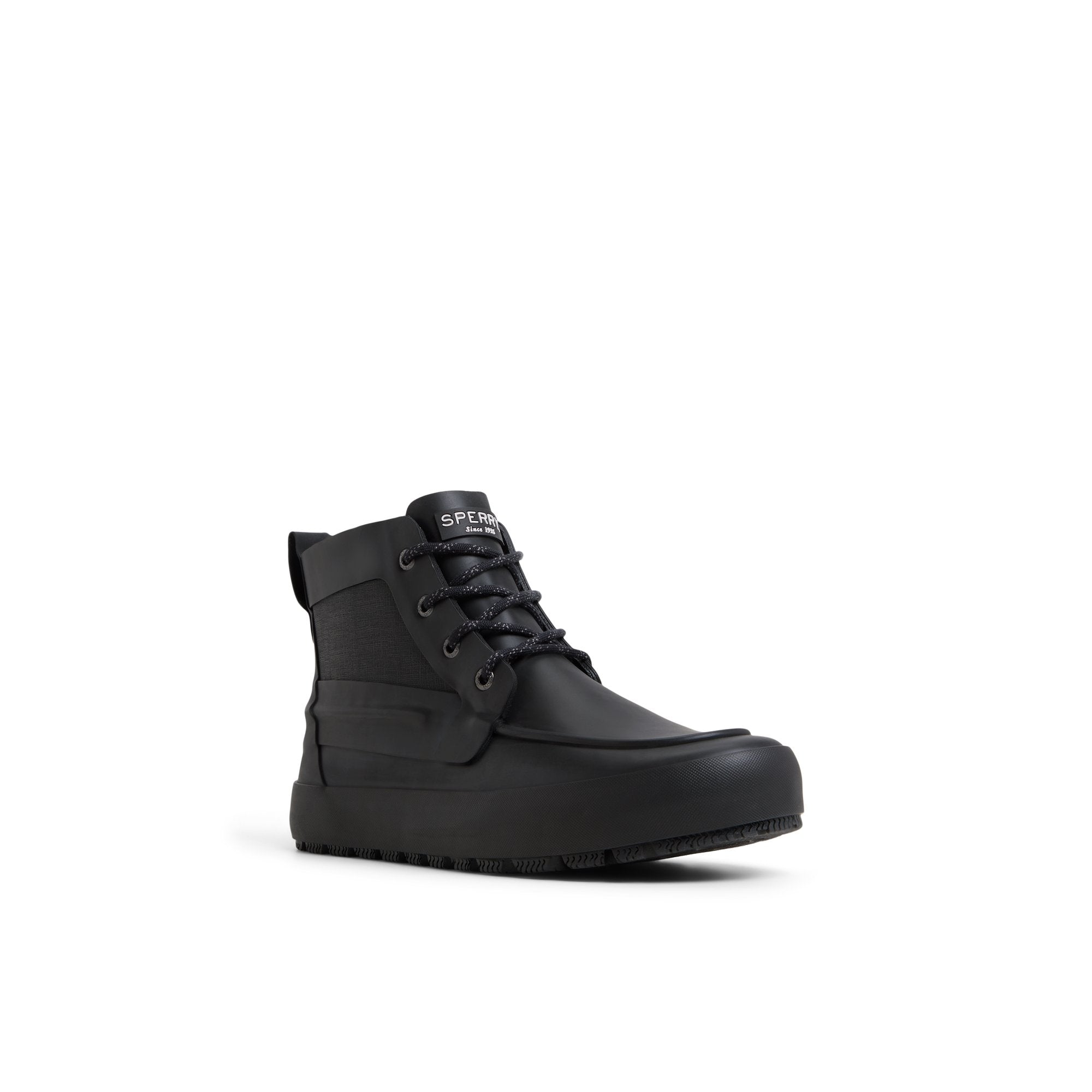 Sleek Lace Up Boot Black - Image 3