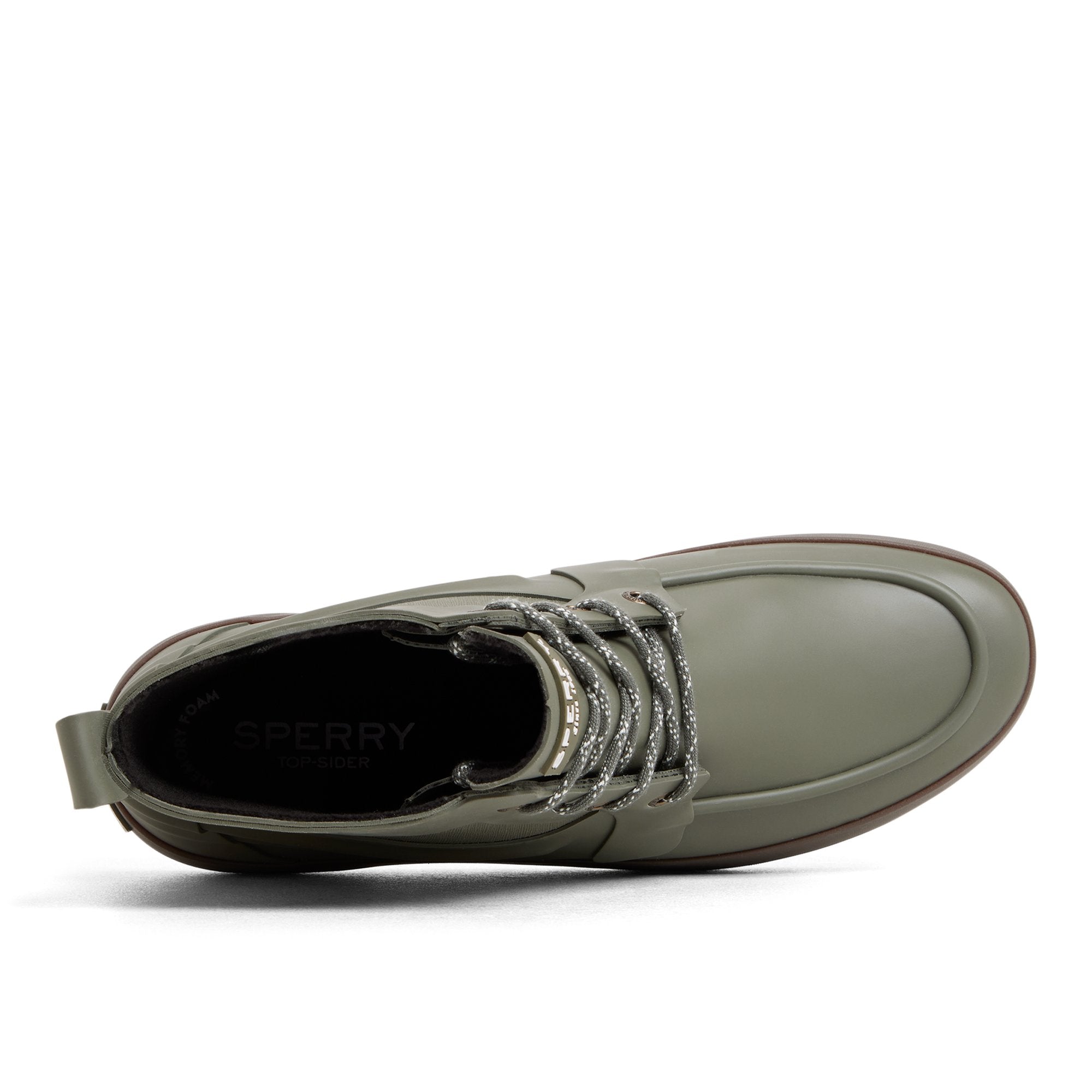Sleek Lace Up Boot Olive - Image 7