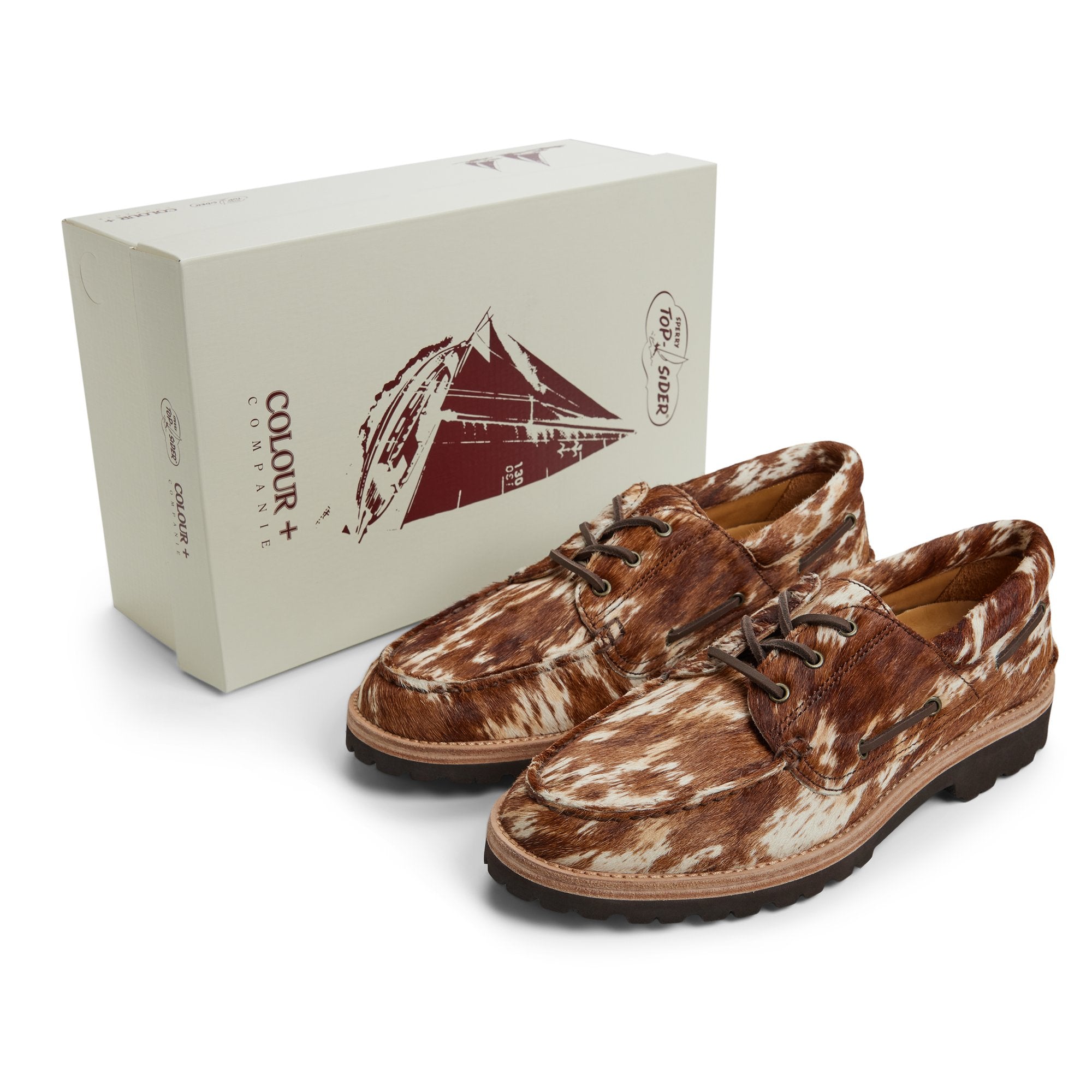 Cow Print 3 Eye Boat Shoe - Image 7