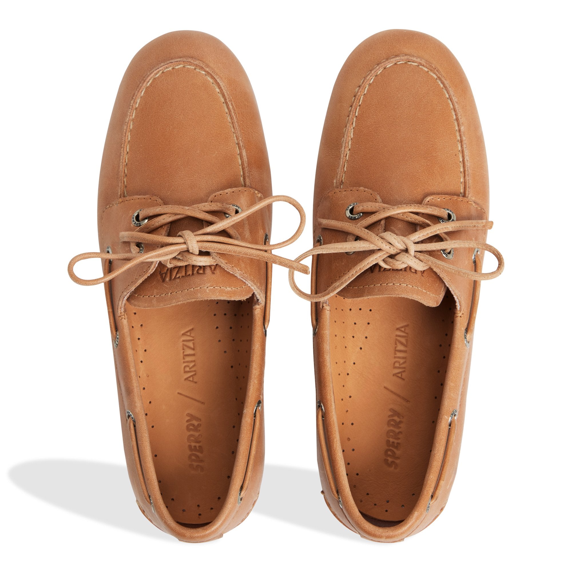 Sperry x Aritzia Slim Boat Shoe Tan - 2 - Image 6