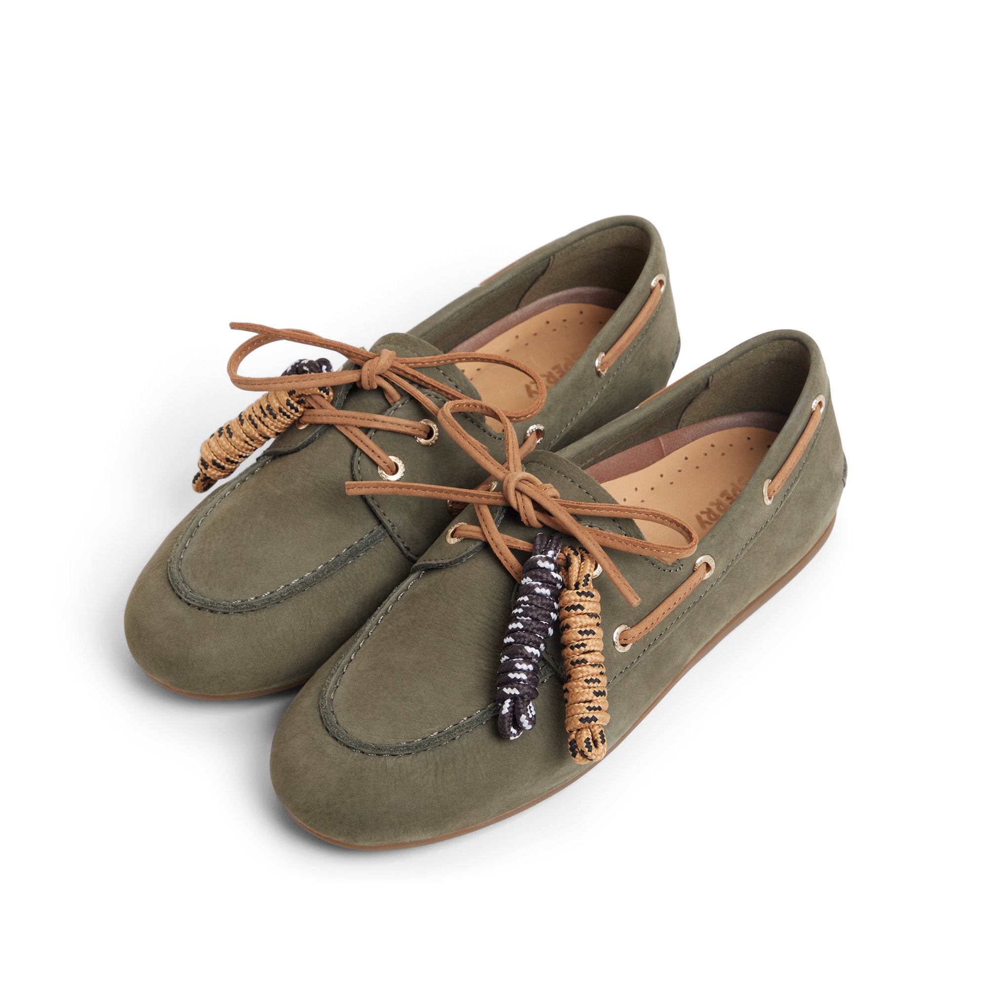 Sperry x Aritzia Slim Boat Shoe Olive - Image 7